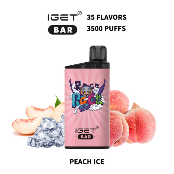 IGET BAR 3500PUFFS Peach Ice (10PCS)