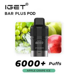 IGET BAR PLUS POD 6000Puffs Apple Grape Ice