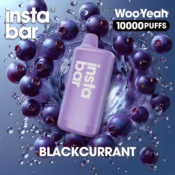 INSTA BAR WOOYEAH 10000PUFFS  Blackcurrant (3PCS)