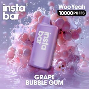 INSTABAR WOOYEAH 10000Puffs Grape Bubble Gum