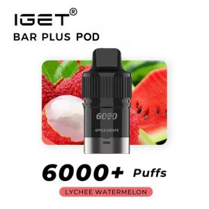 IGET BAR PLUS POD 6000Puffs Lychee Watermelon