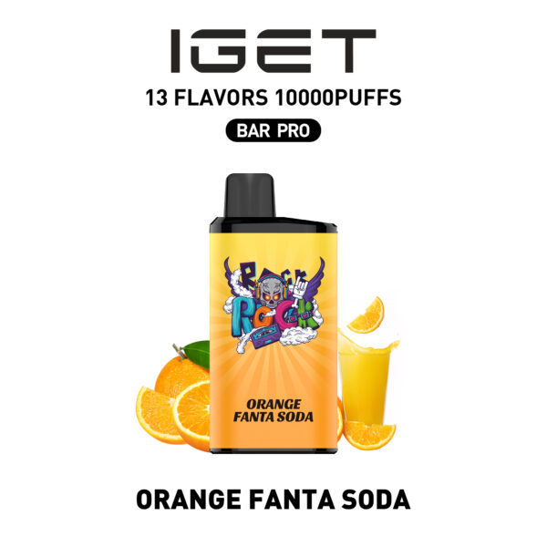 IGET BAR PRO 10000PUFFS Orange Fanta Soda (3PCS)