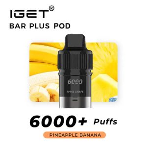 IGET BAR PLUS POD 6000Puffs Pineapple Banana