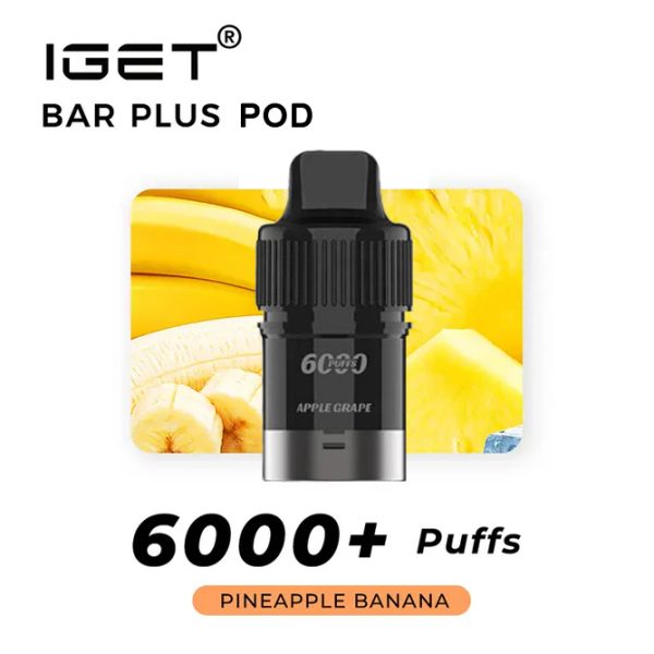 IGET BAR PLUS POD 6000Puffs Pineapple Banana