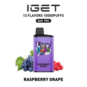IGET BAR PRO 10000Puffs RASPBERRY GRAPE