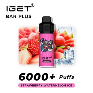 IGET BAR PLUS 6000Puffs STRAWBERRY WATERMELON ICE