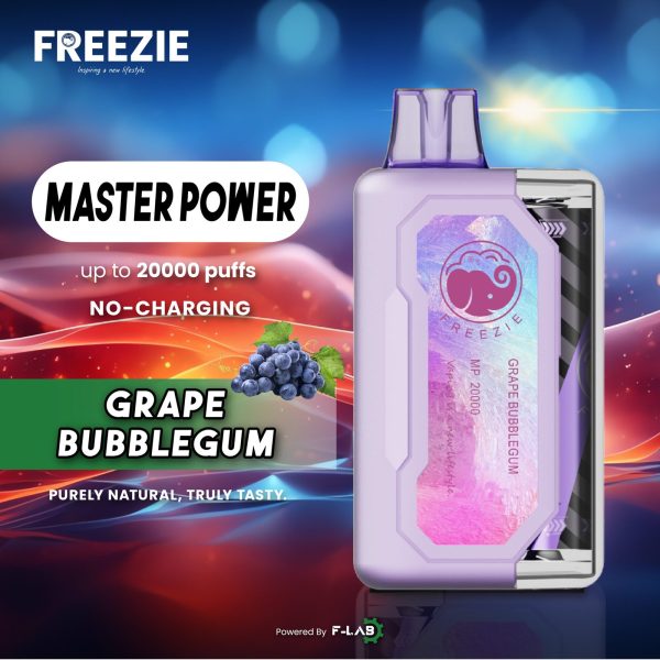 FREEZIE MASTER POWER 20000PUFFS Grape Bubblegum (5PCS)