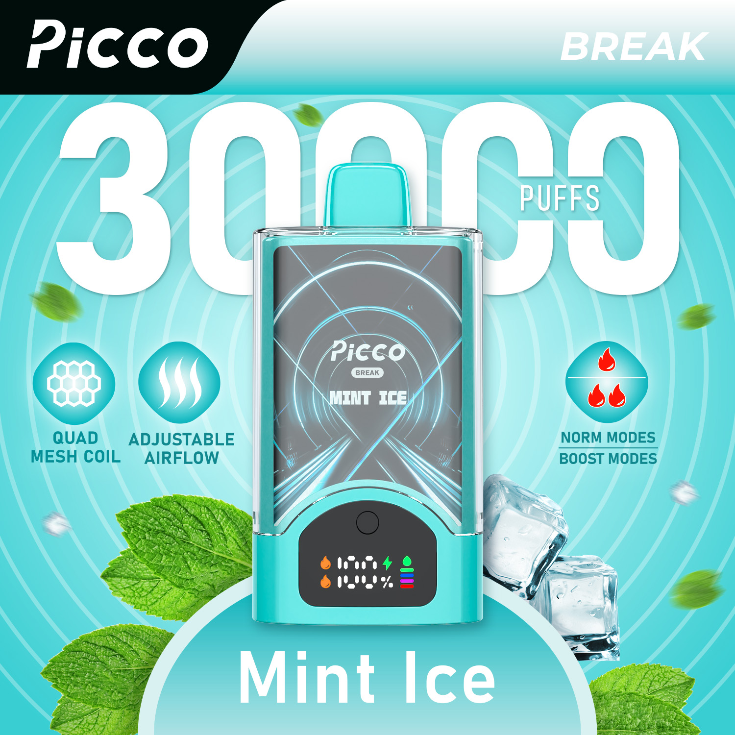 Picco BREAK 30000PUFFS Mint Ice