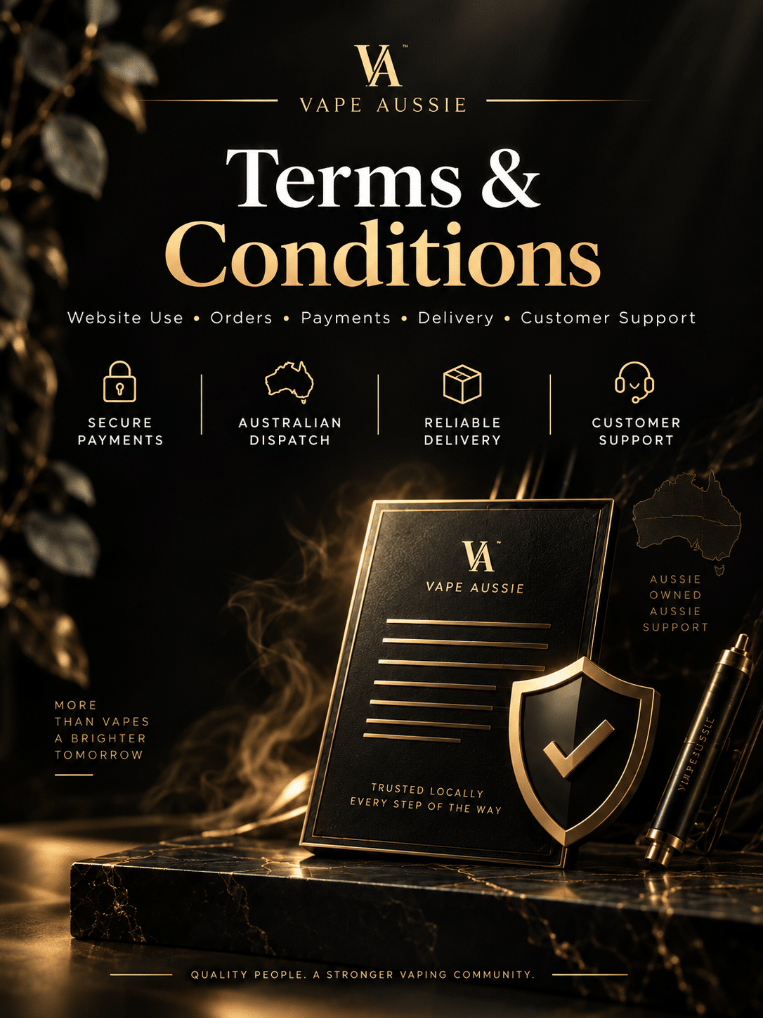 Vape Aussie Terms and Conditions information