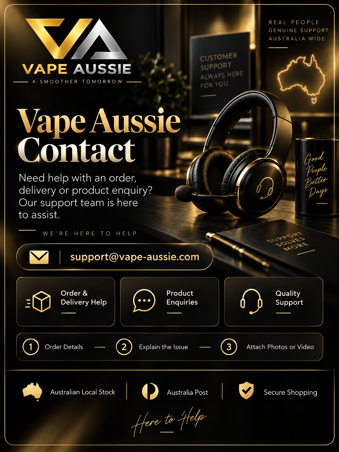 Vape Aussie Contact customer support information