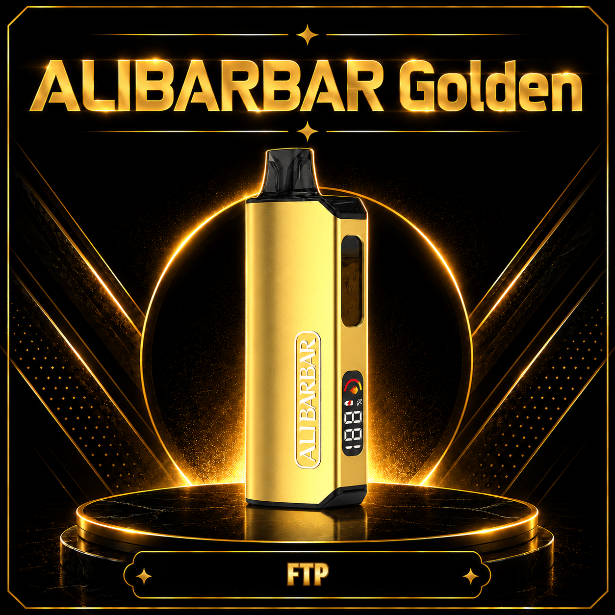 ALIBARBAR Golden 12000 Puffs FTP product image