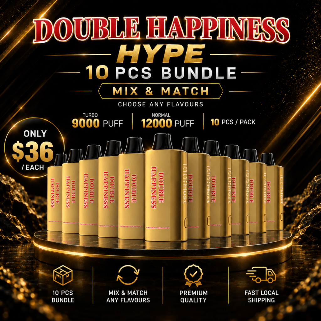 Double Happiness Hype 12000 Puffs 10 Pack Mix and Match bundle