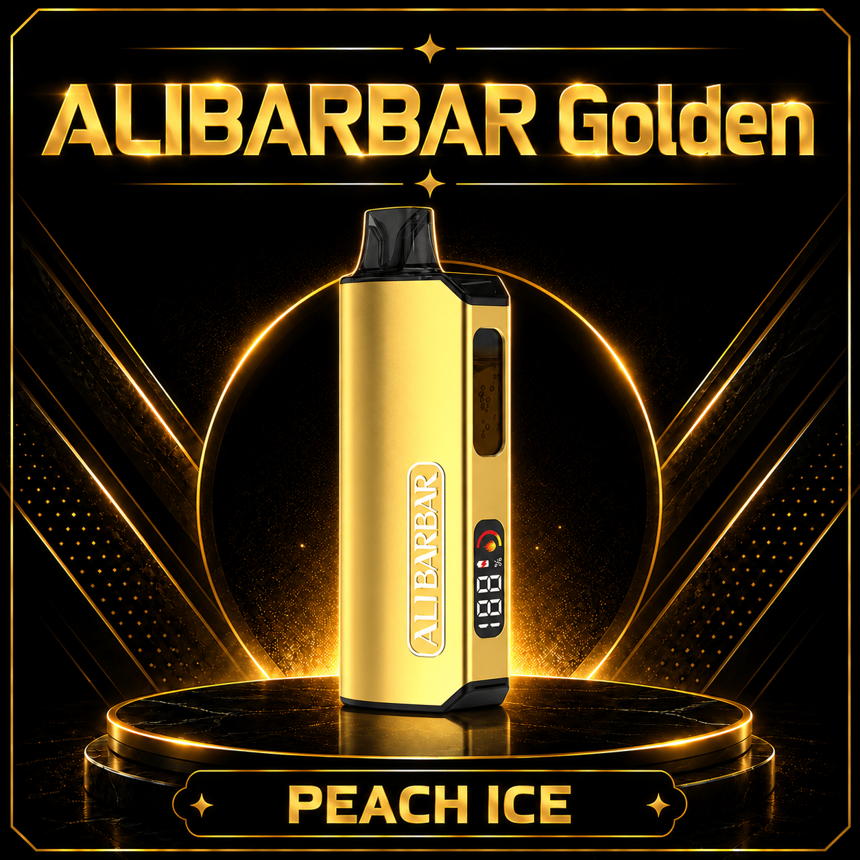 ALIBARBAR Golden 12000 Puffs Peach Ice product image